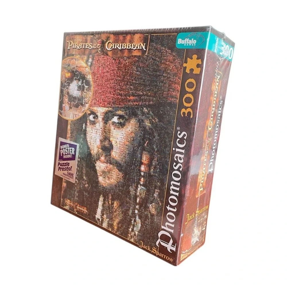 Disney Pirates of the‎ Caribbean Photomosaics Jigsaw Puzzle Jack Sparrow 300 PCS
